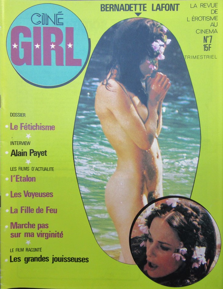 CINE GIRL magazine side cover Issue 7  1979