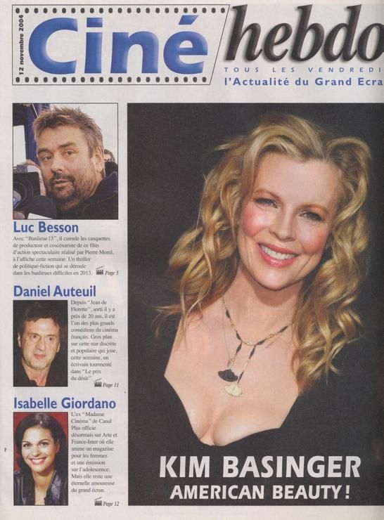 CINE HEBDO magazine side cover Issue 37 12 November 2004