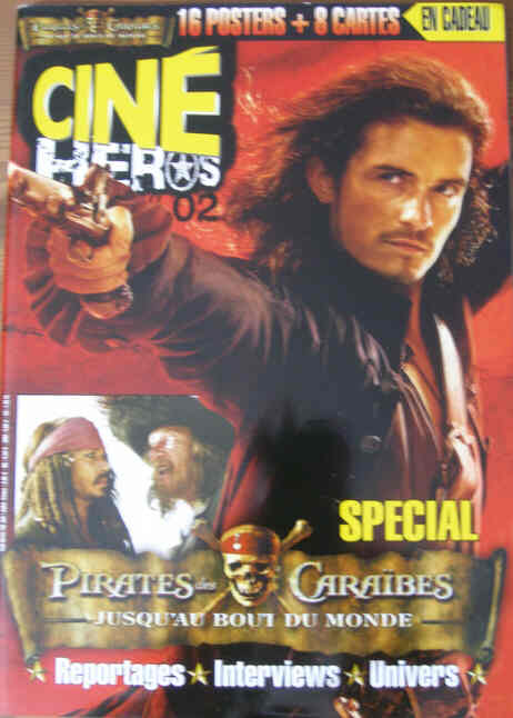 CINE HEROS magazine side cover Issue 2 June/July 2007