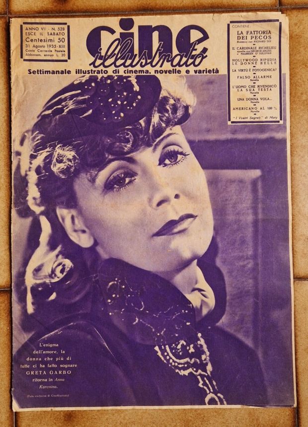 CINE ILLUSTRATO magazine side cover 31 August 1935