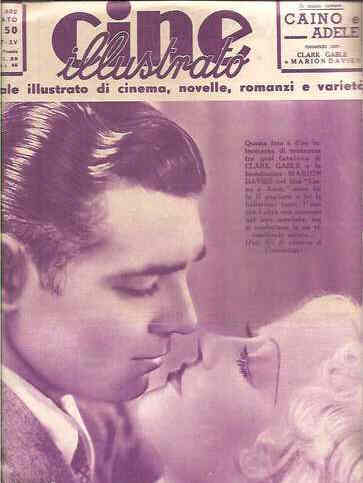 CINE ILLUSTRATO magazine side cover Issue 602 30 January 1937