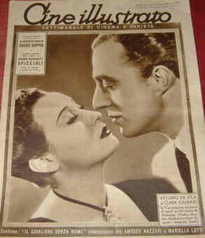 CINE ILLUSTRATO magazine side cover Issue 44 26 October 1941