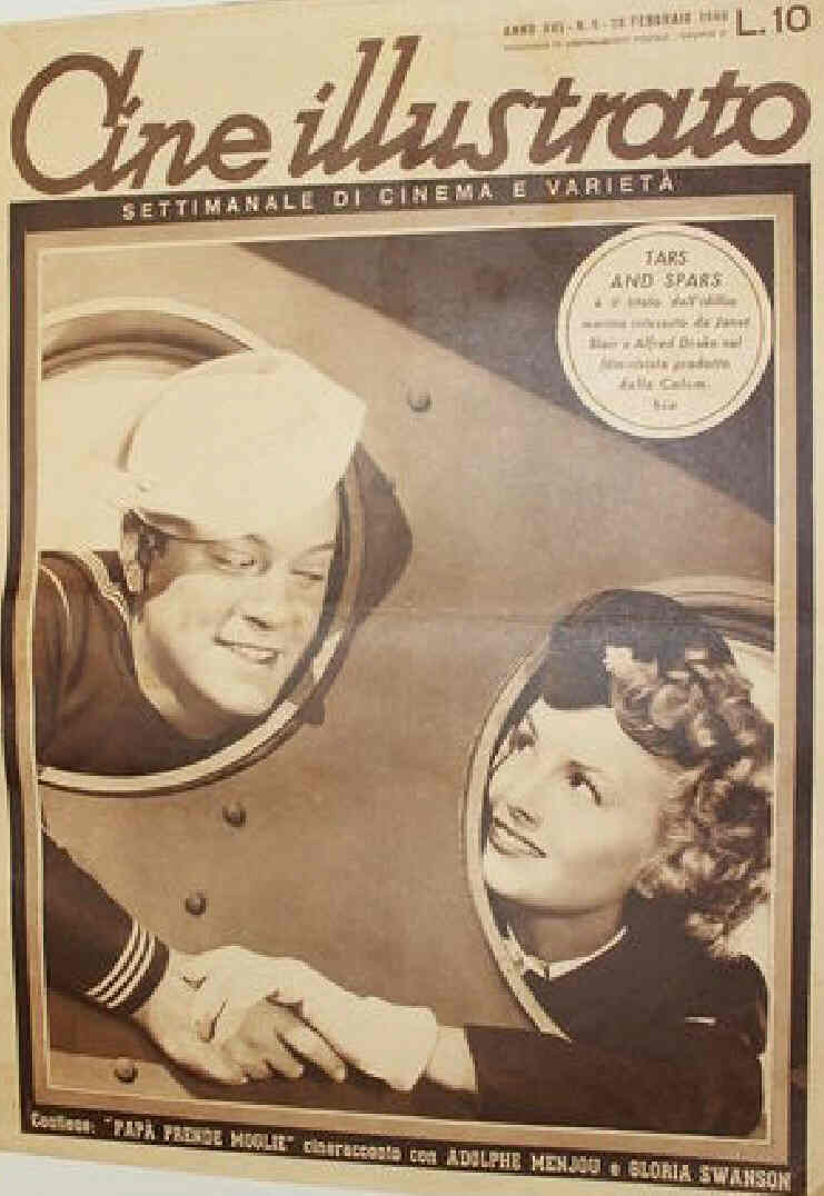 CINE ILLUSTRATO magazine side cover Issue 9 28 February 1946
