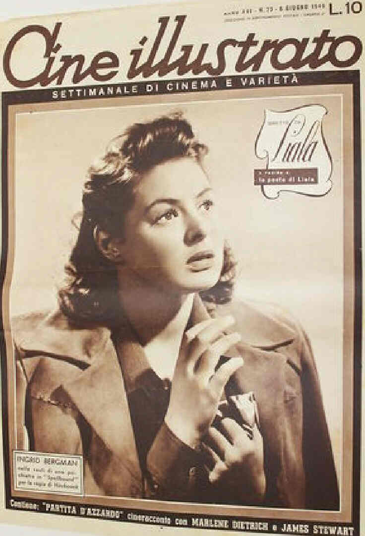 CINE ILLUSTRATO magazine side cover Issue 23 6 June 1946