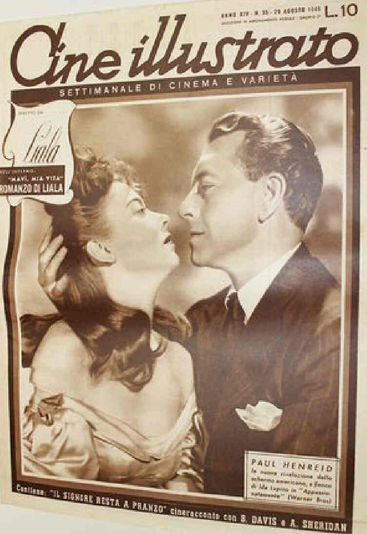 CINE ILLUSTRATO magazine side cover Issue 35 29 August 1946