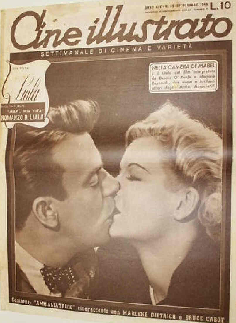 CINE ILLUSTRATO magazine side cover Issue 43 24 October 1946