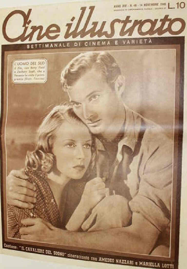 CINE ILLUSTRATO magazine side cover Issue 46 14 November 1946