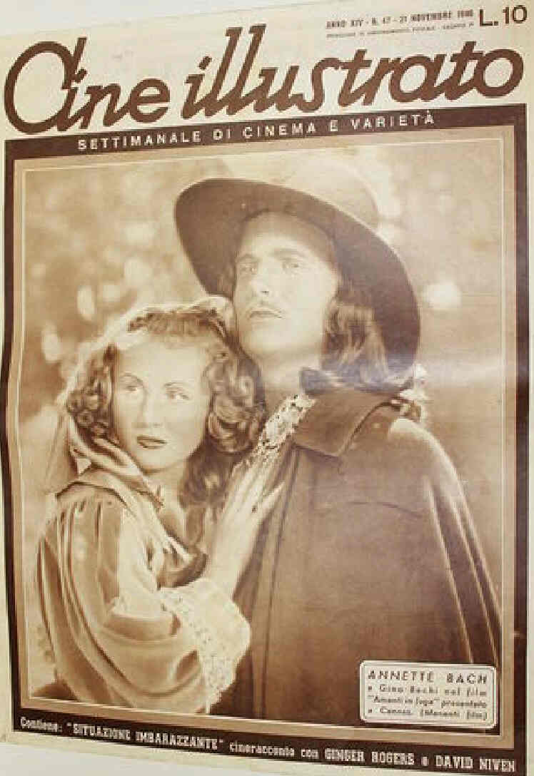 CINE ILLUSTRATO magazine side cover Issue 47 21 November 1946