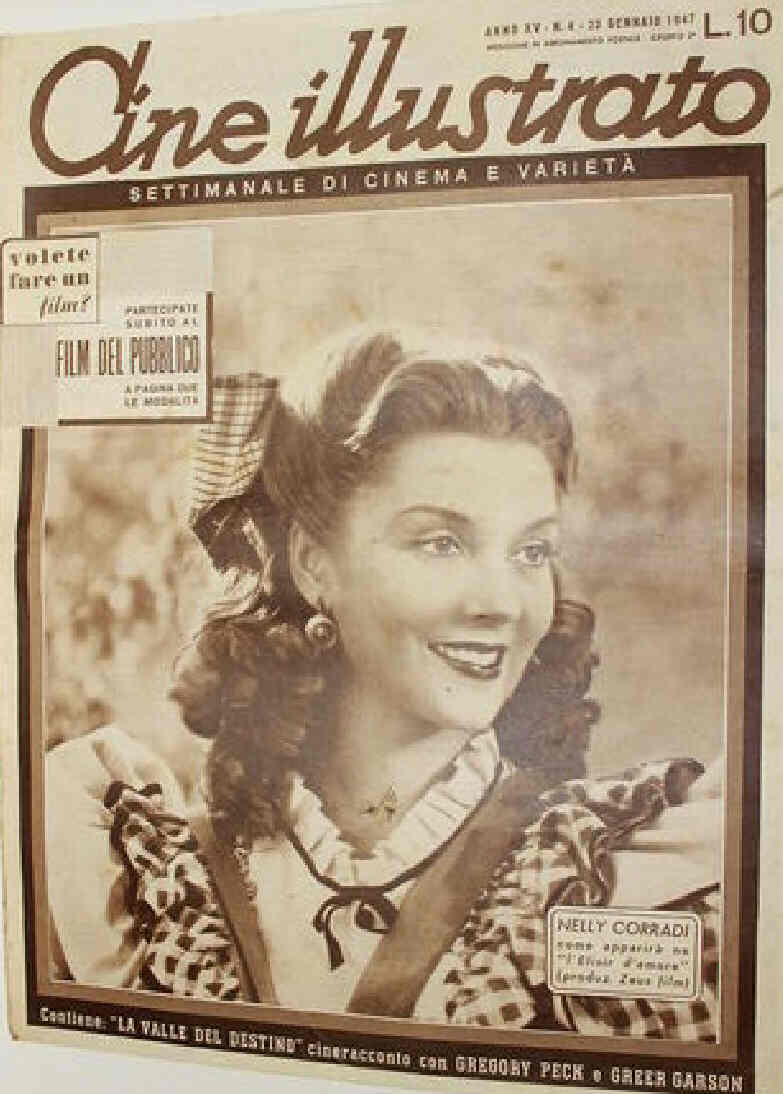 CINE ILLUSTRATO magazine side cover Issue 4 23 January 1947