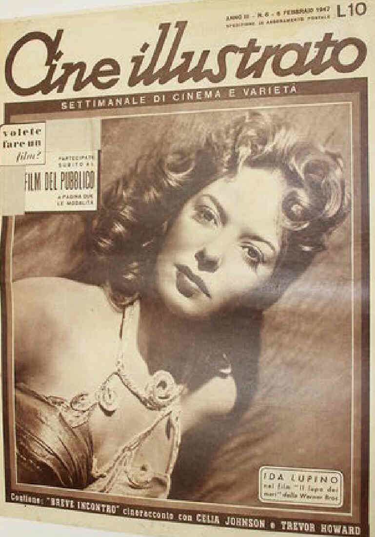 CINE ILLUSTRATO magazine side cover Issue 6 6 February 1947