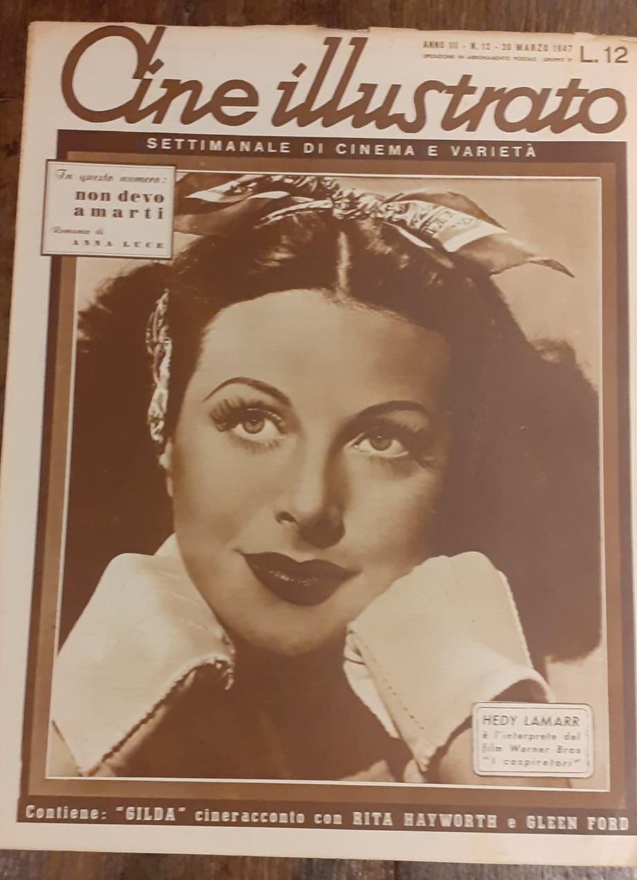 CINE ILLUSTRATO magazine side cover Issue 12 20 March 1947