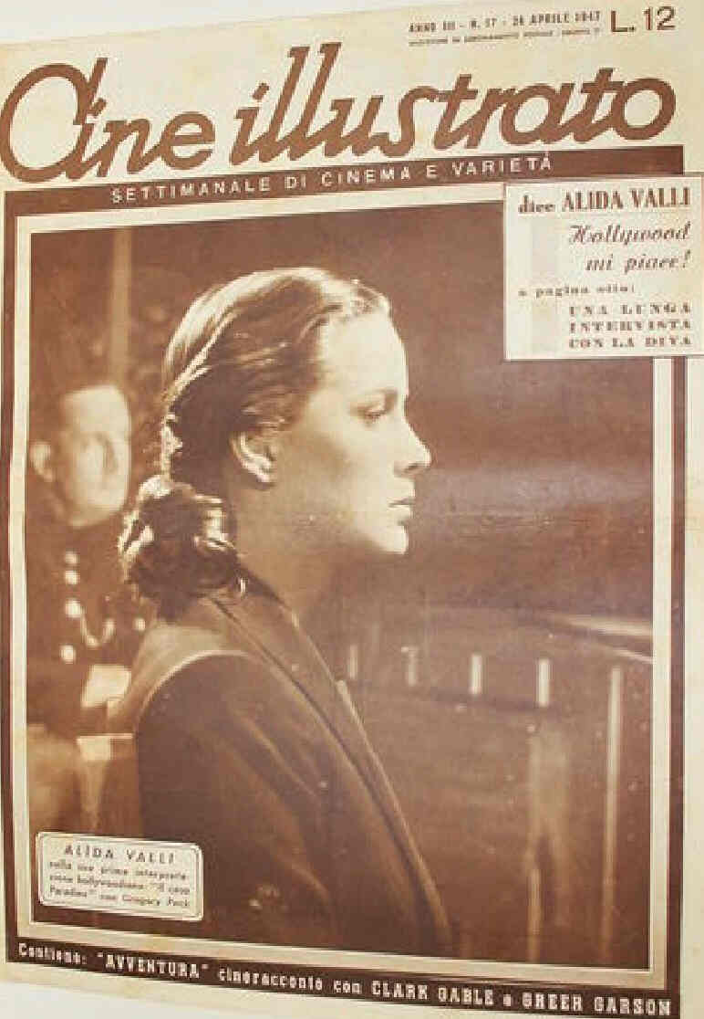 CINE ILLUSTRATO magazine side cover Issue 17 24 April 1947