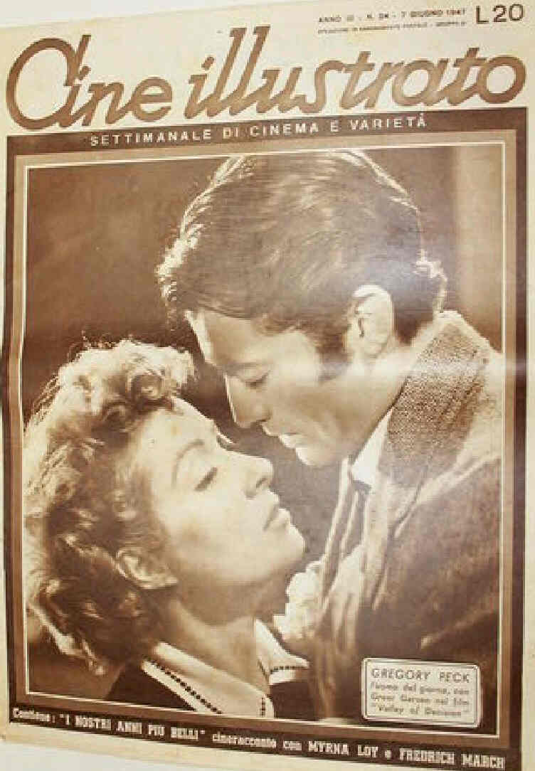 CINE ILLUSTRATO magazine side cover Issue 24 7 June 1947