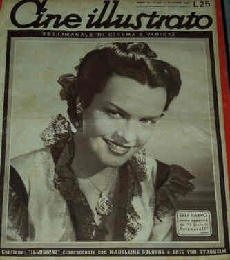 CINE ILLUSTRATO magazine side cover Issue 42 11 October 1947