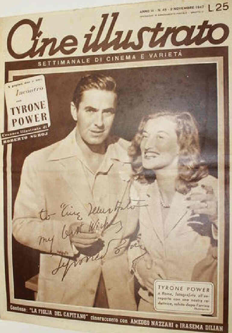 CINE ILLUSTRATO magazine side cover Issue 45 2 November 1947