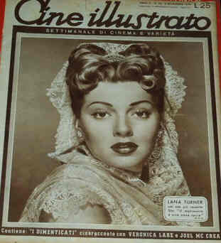CINE ILLUSTRATO magazine side cover Issue 46 9 November 1947