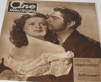 CINE ILLUSTRATO magazine side cover Issue 15 11 April 1948
