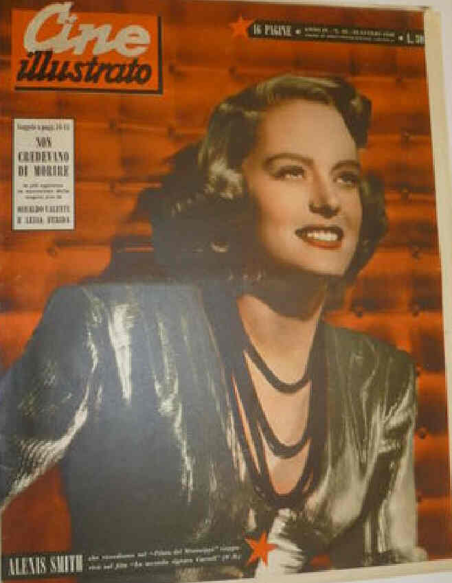 CINE ILLUSTRATO magazine side cover Issue 30 25 July 1948