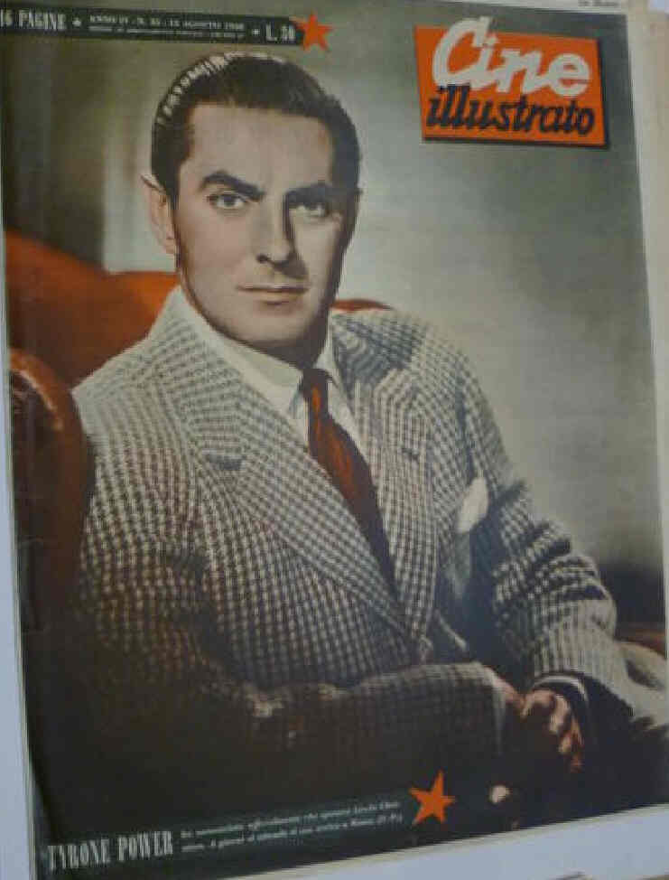 CINE ILLUSTRATO magazine side cover Issue 33 15 August 1948