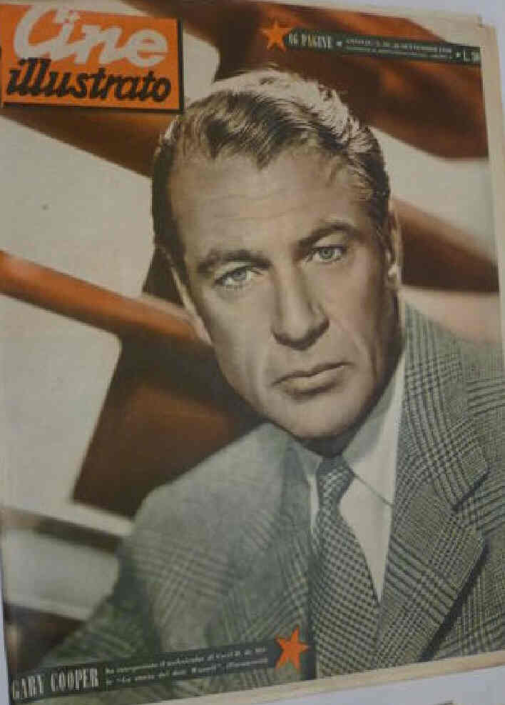 CINE ILLUSTRATO magazine side cover Issue 39 26 September 1948