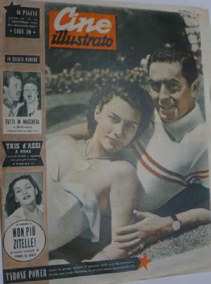 CINE ILLUSTRATO magazine side cover Issue 45 7 November 1948