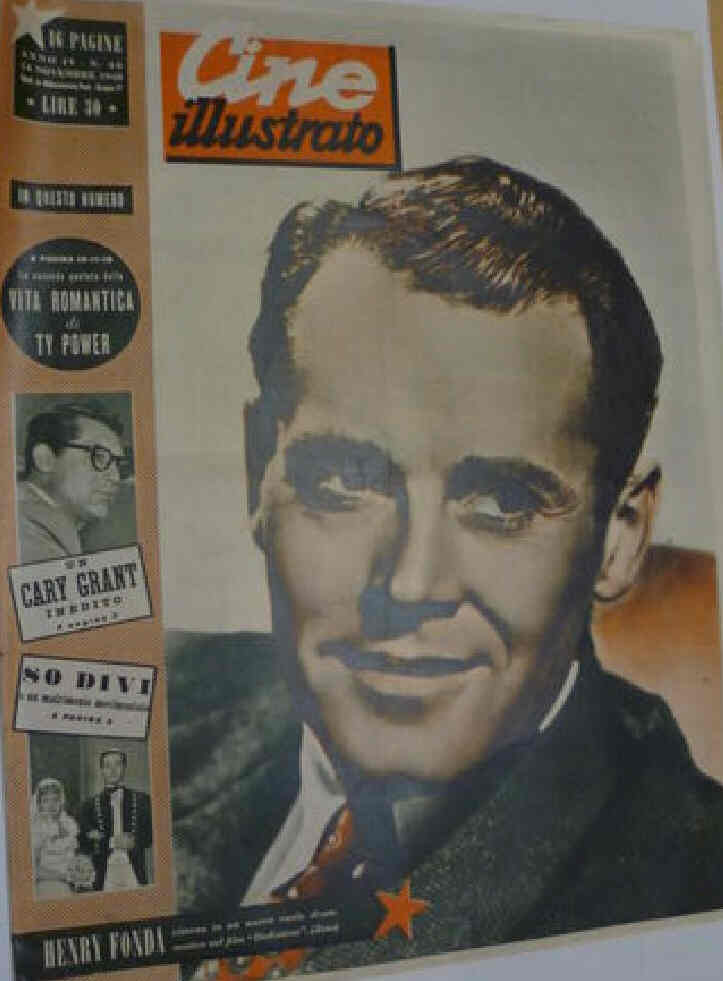 CINE ILLUSTRATO magazine side cover Issue 46 14 November 1948