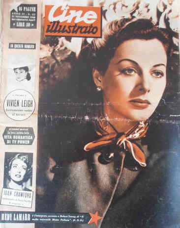CINE ILLUSTRATO magazine side cover Issue 47 21 November 1948