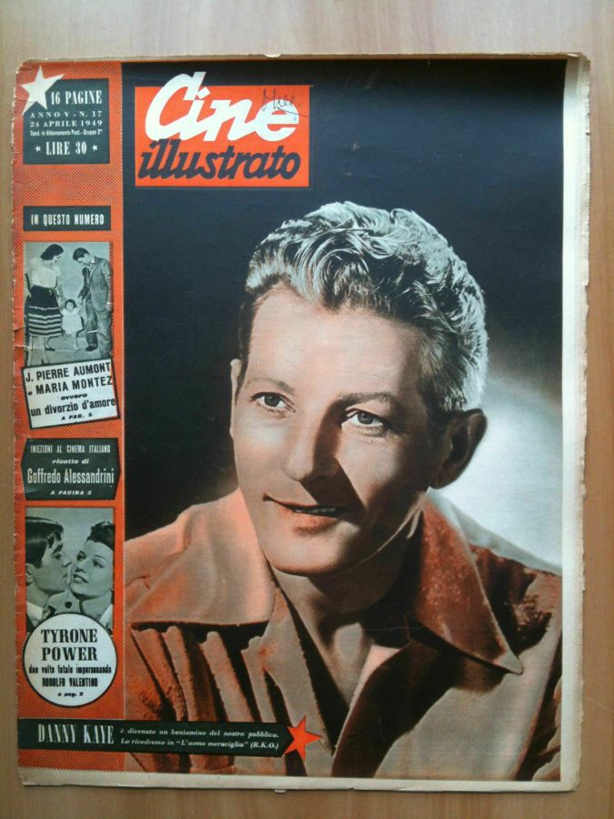 CINE ILLUSTRATO magazine side cover Issue 17 24 April 1949