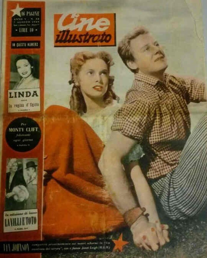 CINE ILLUSTRATO magazine side cover Issue 32 7 August 1949