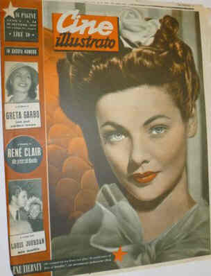 CINE ILLUSTRATO magazine side cover Issue 38 18 September 1949
