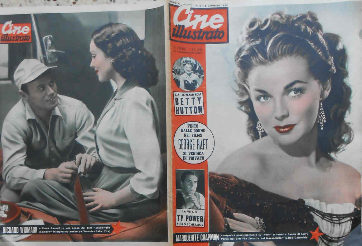 CINE ILLUSTRATO magazine side cover Issue 2 8 January 1950