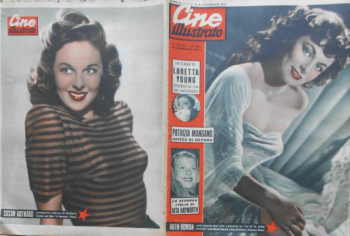 CINE ILLUSTRATO magazine side cover Issue 3 15 January 1950