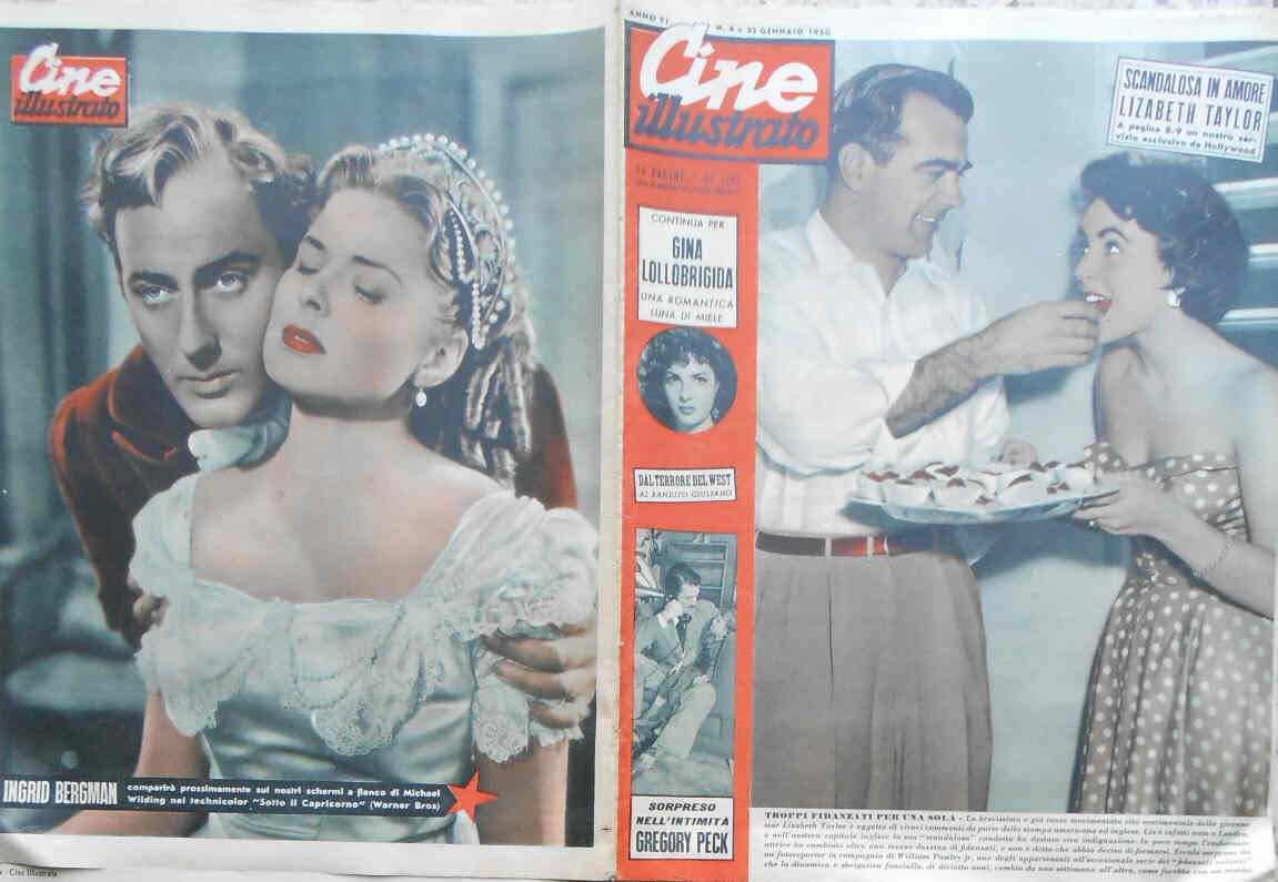 CINE ILLUSTRATO magazine side cover Issue 4 22 January 1950