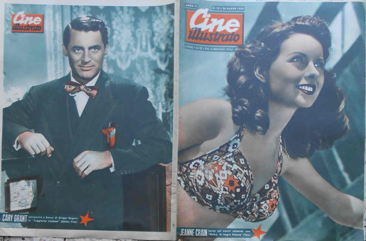 CINE ILLUSTRATO magazine side cover Issue 13 26 March 1950