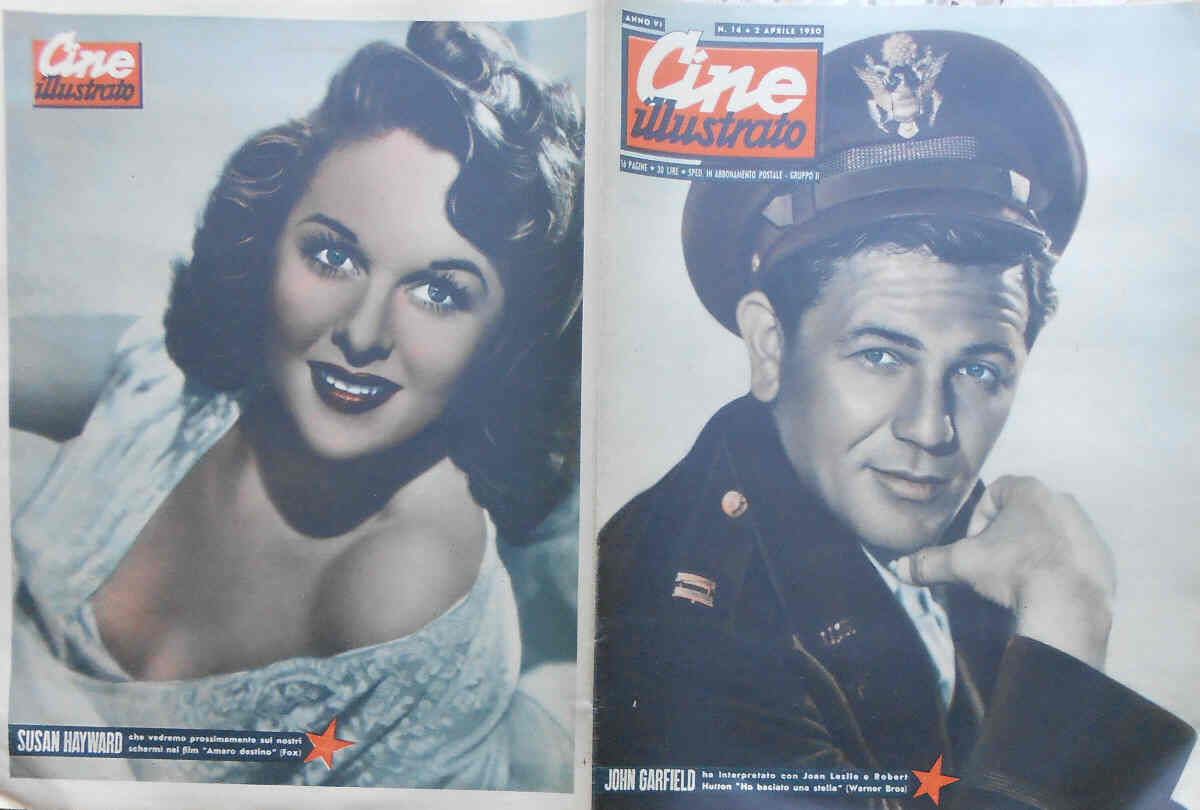 CINE ILLUSTRATO magazine side cover Issue 14 2 April 1950
