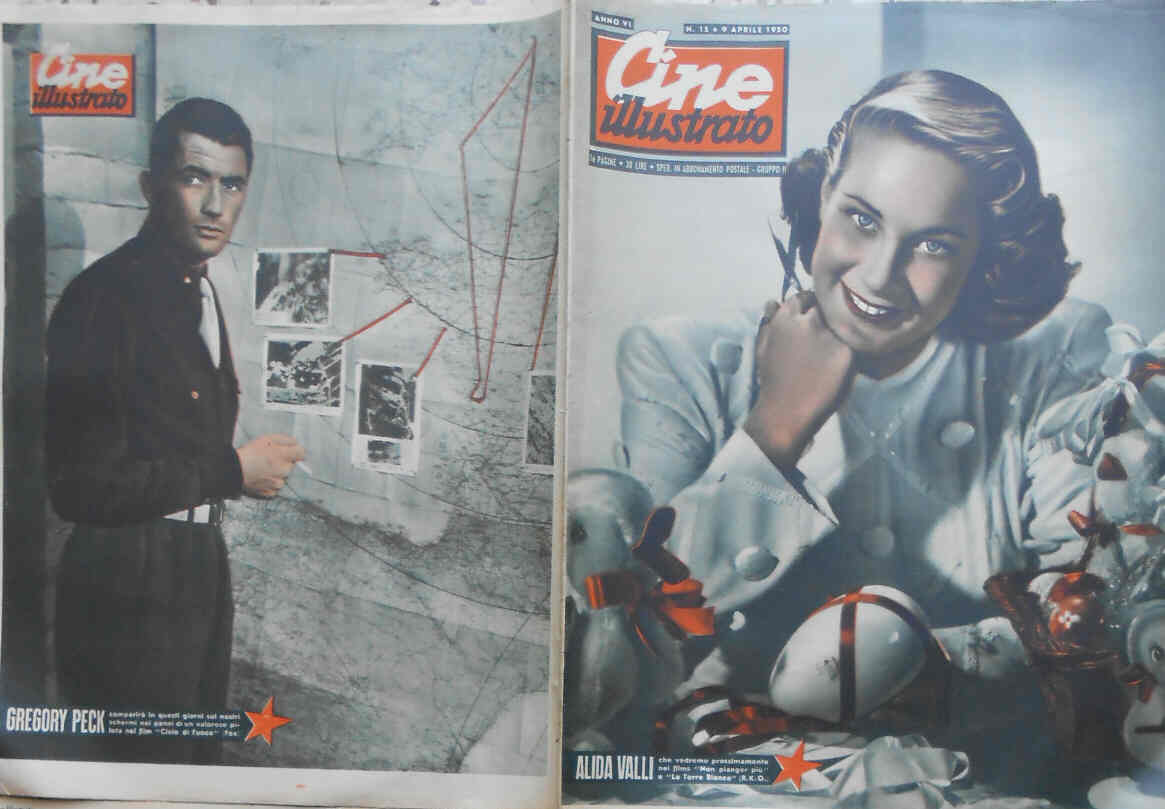 CINE ILLUSTRATO magazine side cover Issue 15 9 April 1950