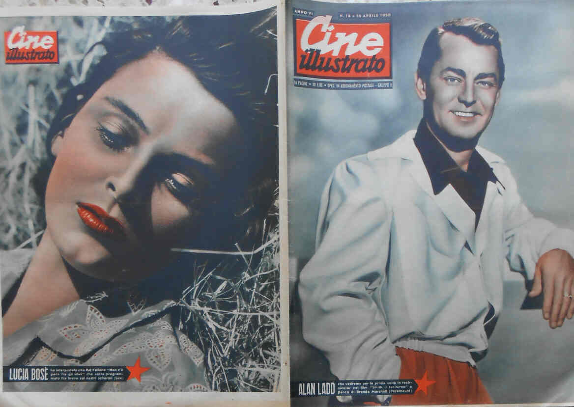 CINE ILLUSTRATO magazine side cover Issue 16 16 April 1950