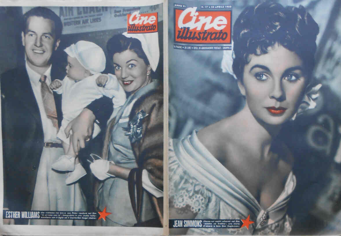 CINE ILLUSTRATO magazine side cover Issue 17 23 April 1950