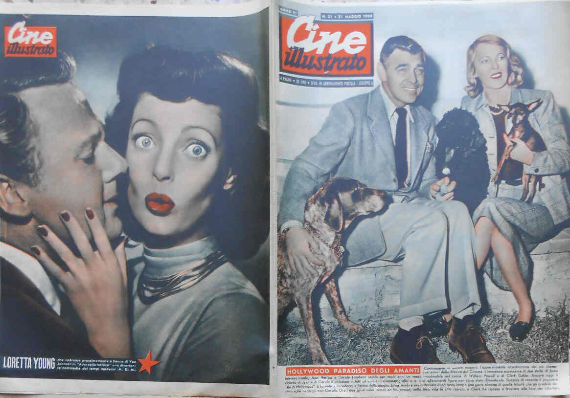 CINE ILLUSTRATO magazine side cover Issue 21 21 May 1950