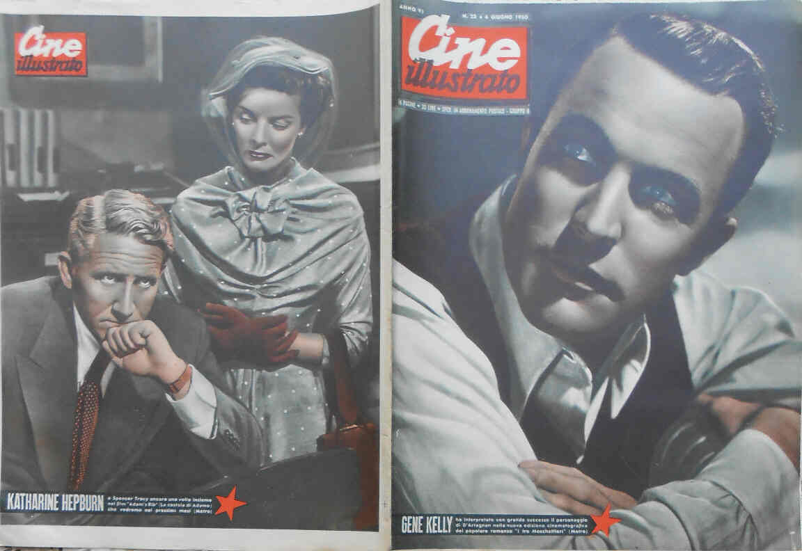 CINE ILLUSTRATO magazine side cover Issue 23 4 June 1950