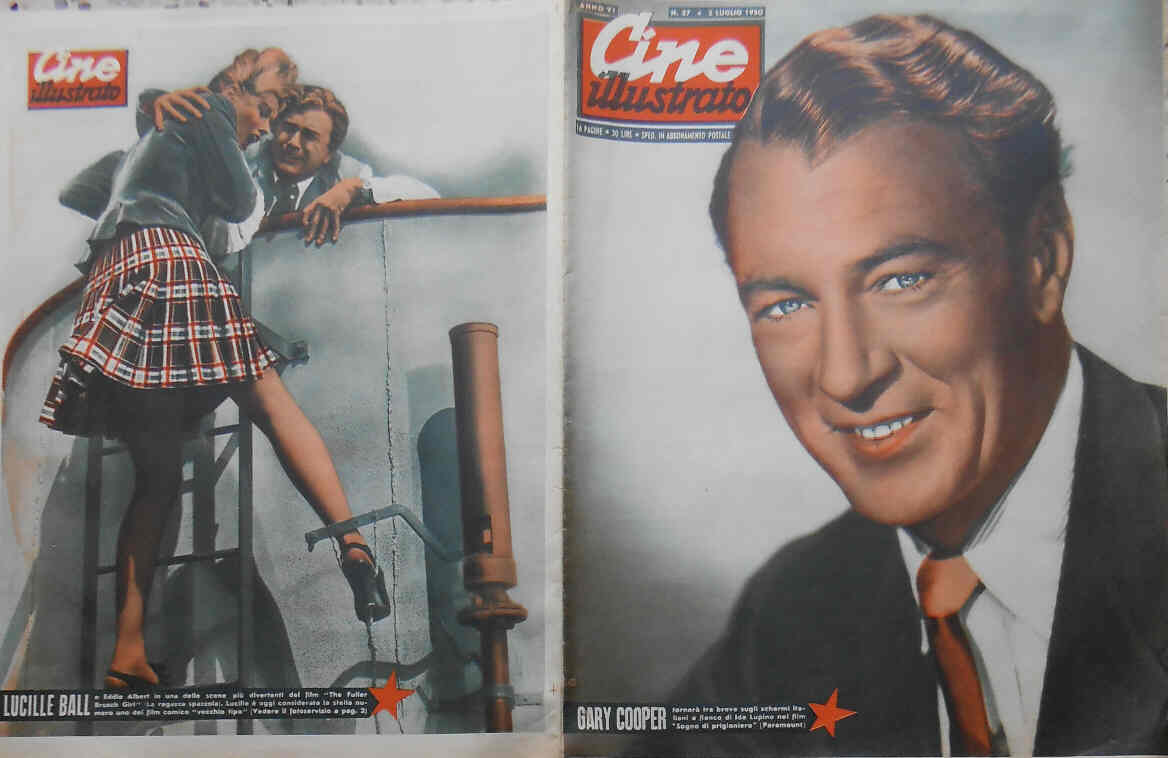 CINE ILLUSTRATO magazine side cover Issue 27 2 July 1950