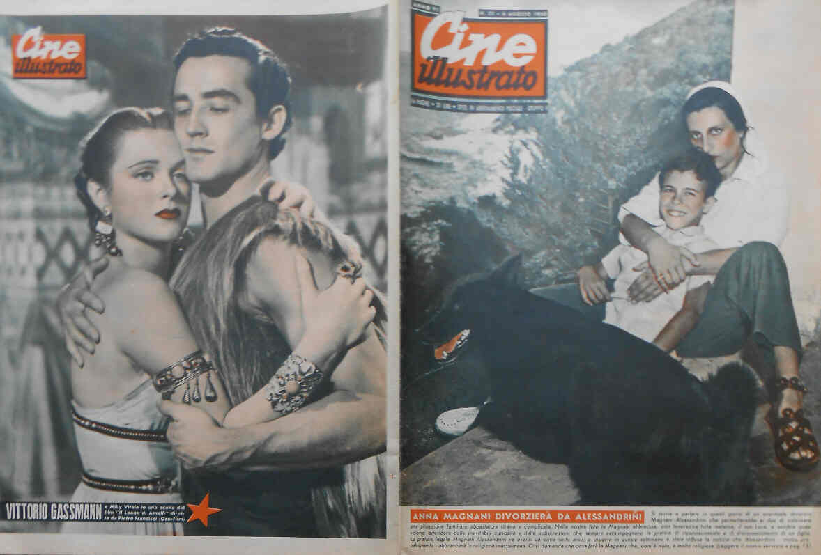 CINE ILLUSTRATO magazine side cover Issue 32 6 August 1950