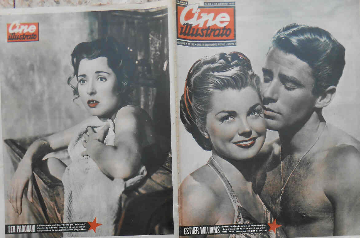 CINE ILLUSTRATO magazine side cover Issue 33 13 August 1950