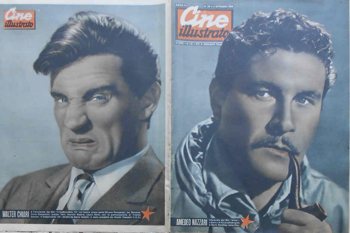 CINE ILLUSTRATO magazine side cover Issue 36 3 September 1950