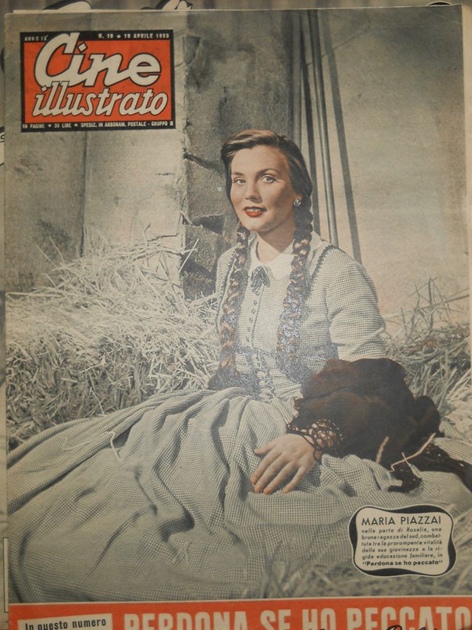 CINE ILLUSTRATO magazine side cover Issue 16 19 April 1953
