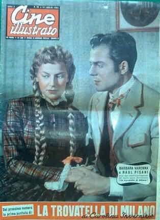 CINE ILLUSTRATO magazine side cover Issue 29 18 July 1954