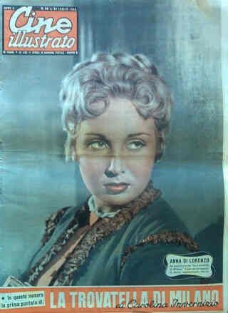 CINE ILLUSTRATO magazine side cover Issue 30 25 July 1954