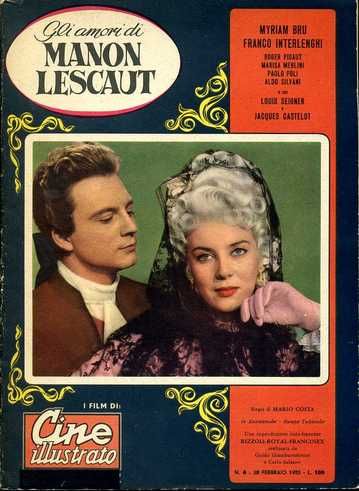 CINE ILLUSTRATO magazine side cover Issue 6  1955