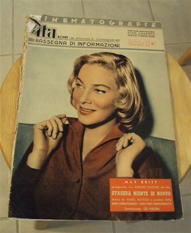 CINEMATOGRAFIA ITA magazine side cover October/November 1955