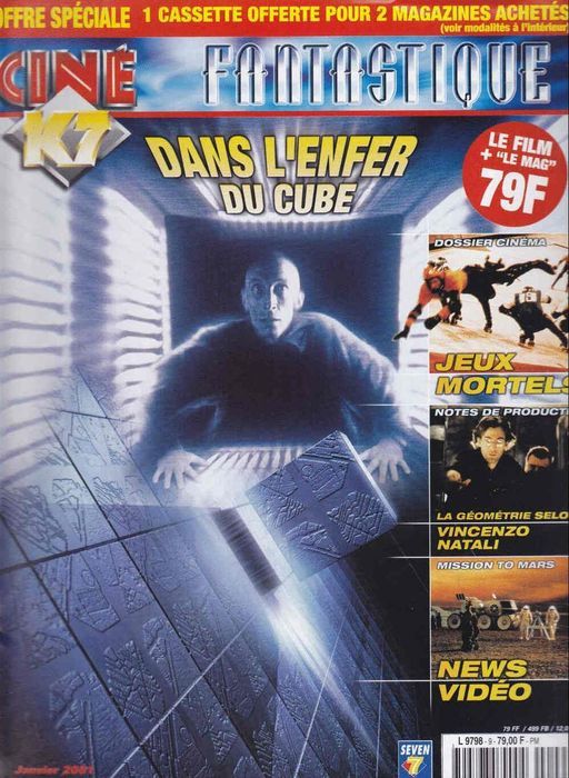 CINE K7 magazine side cover January 2001